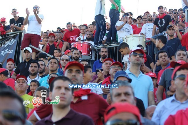 فيديو : الحسم النهائي ينتقل الى ارض الناصرة يوم الثلاثاء بعد التعادل 1-1 واكثر من 4500 مشجع ساند الفريق القسماوي 